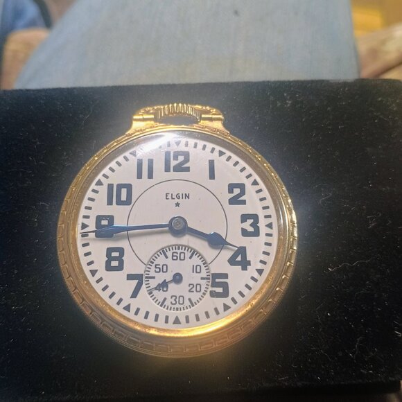 1941 BW Raymond 10 k gold filled railroad grade 21 jewels pocket watch - Picture 6 of 6